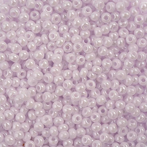 11/0 Czech Seed Beads #01507 Opaque Natural Pink Luster 23g