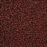 11/0 Czech Cut Seed Beads #37026 Opaque Dark Brown 13g