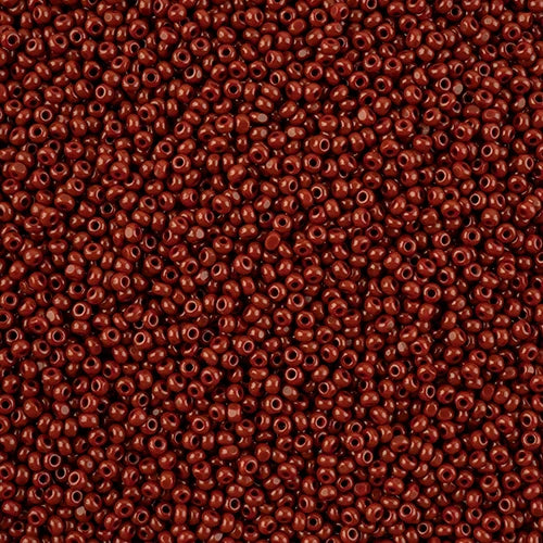 11/0 Czech Cut Seed Beads #37074 Opaque Light Brown 13g