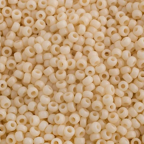 11/0 Miyuki Seed Beads #0492 Opaque Dark Cream 250g