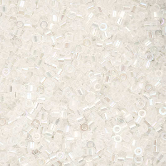 11/0 Cylin Beads #1027 White Opal AB 25g Bag