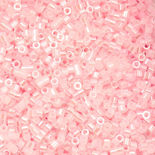 11/0 Cylin Beads #1031 Light Crystal Pink Ceylon 25g Bag