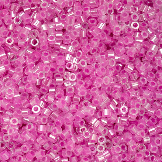 11/0 Cylin Beads #1033 Crystal Fuchsia Lined Ceylon 25g Bag