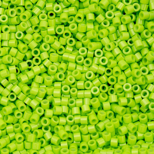 11/0 Cylin Beads #1103 Opaque Green Neon 25g Bag