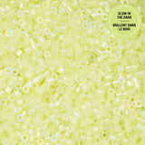 11/0 Cylin Beads #1123 Glow In Dark AB Yellow Neon 25g Bag