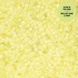 11/0 Cylin Beads #1142 Glow In Dark Yellow 25g Bag