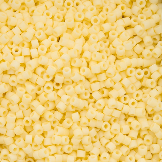 11/0 Cylin Beads #1156 Matte Macaron Butter Cream 25g Bag