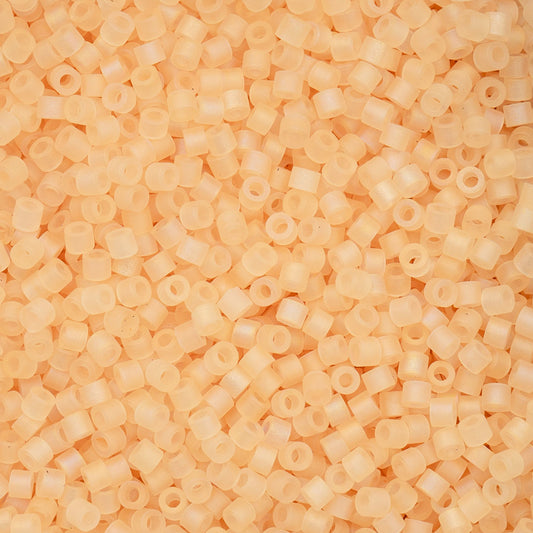11/0 Cylin Beads #1177 Matte Macaron AB Light Orange 25g Bag