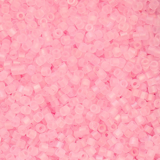 11/0 Cylin Beads #1180 Matte Macaron AB Dark Pink 25g Bag