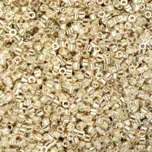 11/0 Cylin Beads #1198 Electro Silver 25g Bag