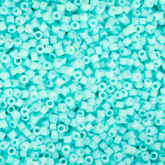 11/0 Cylin Beads #1226 Matte Macaron Blue Turquoise 25g Bag
