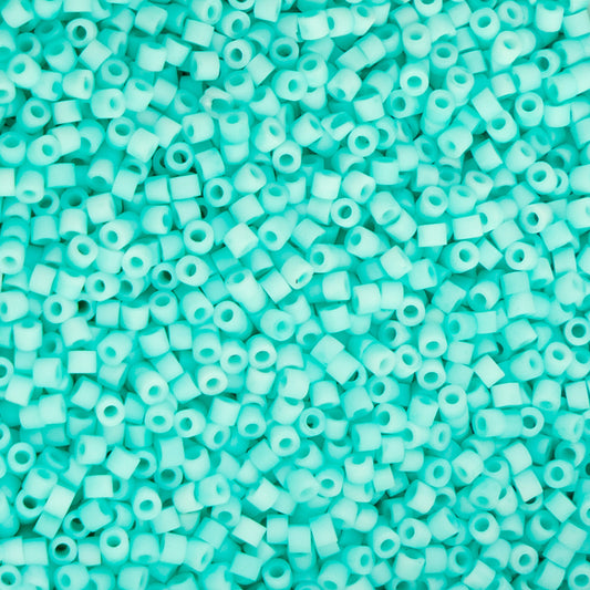 11/0 Cylin Beads #1227 Matte Macaron Green Turquoise 25g Bag