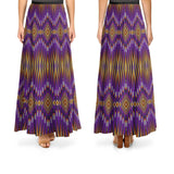 Cotton Fabric Fire Feather Purple - Half Yard