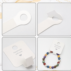 Jewelry Display Cards "Handmade with Love" 50/pk
