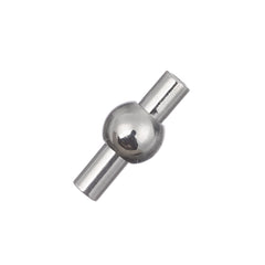 Magnetic Tube Clasp 13x6mm Nickel (2mm Hole) 2/pk