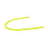 Czech Glass Beads 4mm Round Velvet Neon Yellow 46/Strand