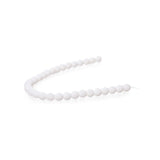 Czech Glass Beads 6mm Round Velvet White 30/Strand