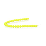 Czech Glass Beads 6mm Round Velvet Neon Yellow 30/Strand