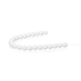 Czech Glass Beads 8mm Round Velvet White 23/Strand