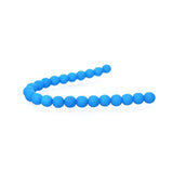Czech Glass Beads 8mm Round Velvet Turquoise 23/Strand