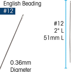 John James Beading Needles #12 25/pk