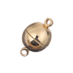 Magnetic Clasp 10mm Round 14kt Gold Plated 10/pk