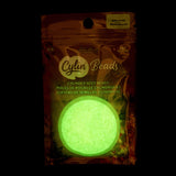 11/0 Cylin Beads #1123 Glow In Dark AB Yellow Neon 25g Bag