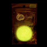 11/0 Cylin Beads #1127 Glow In Dark AB Light Yellow 25g Bag