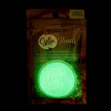 11/0 Cylin Beads #1132 Glow In Dark AB Turquoise 25g Bag