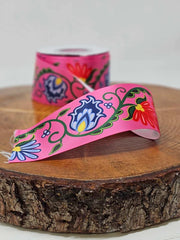 2" River Fire Printed Ribbon - Per Yard