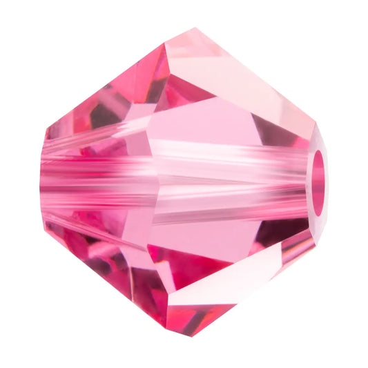 Preciosa Bicone 6mm Rose Each