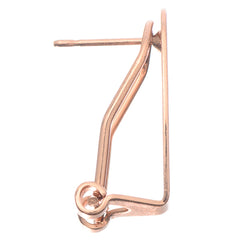 Fingernail Earring Posts 20x10mm Copper 10/pk