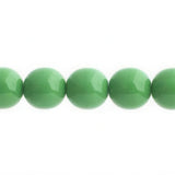 Czech Round Druk Beads 10mm Opaque Green 18/strand