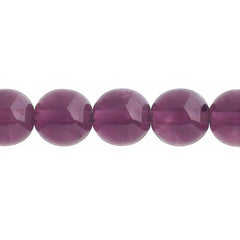 Czech Druk 10mm Beads 18/strand Trans Amethyst