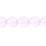 Czech Round Druk Beads 10mm Transparent Rose 18/strand
