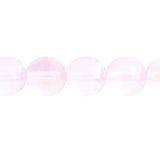 Czech Round Druk Beads 10mm Transparent Rose AB 18/strand