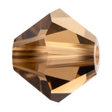 Preciosa Bicone 6mm Smoke Topaz Each