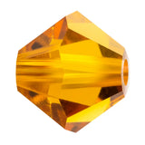 Preciosa Bicone 6mm Topaz Each