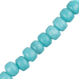 Glass Crow Beads 4x6mm Turquoise 50/Strand