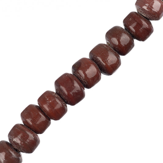 Glass Crow Beads 4x6mm Brown 50/Strand