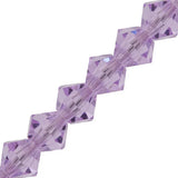 Preciosa Bicone 6mm Violet 5" Strand
