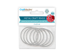 2" Dream Catcher Galvanized Metal Ring 6/pk