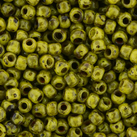 6/0 Toho Seed Beads #Y319 Op Dandelion Picasso 8-9g Vial
