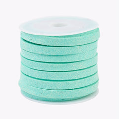 *5mm Faux Suede Lace Aquamarine 5m