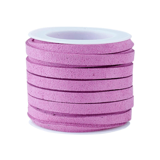 Faux Suede 5mm Lace 5m Medium Orchid