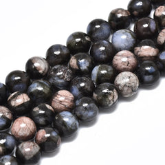 Glaucophane Beads 6mm Round (Natural) 15-16" Strand
