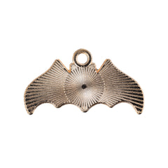 1" Bat Enamel Metal Charm 5/pk