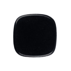 Resin Cabochons, Square 15mm Matte Black 10/pk