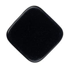 Resin Cabochon Square 17mm Matte Black 10/pk
