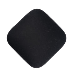 Resin Cabochon Square 17mm Matte Black 10/pk